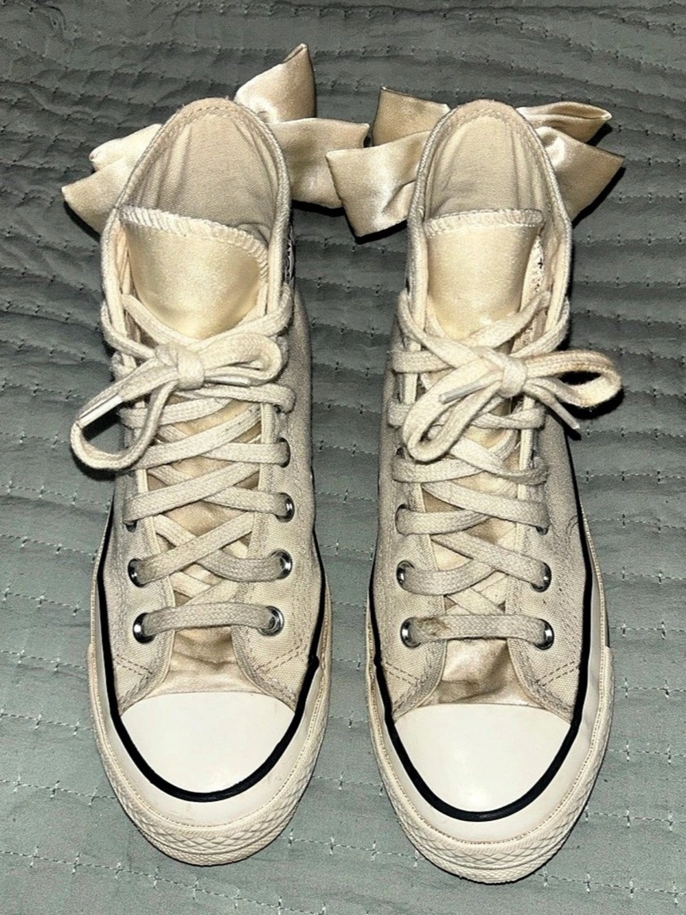 Converse Chuck Taylor All-Star Bow Back High-Top Sneaker - Cream Egret - W6.5 - Picture 4 of 7